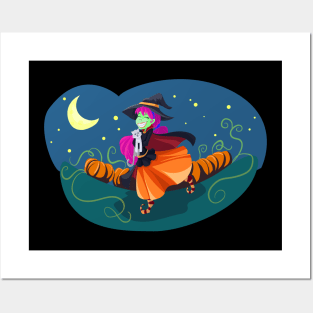 Halloween Happy Witch [HT] Posters and Art